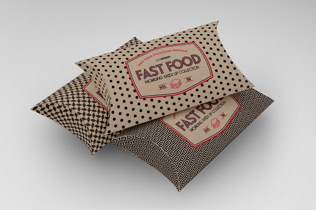 快餐食品包装样机v8 Fast Food Boxes Vol.8: Take Out Packaging Mockups插图(6)