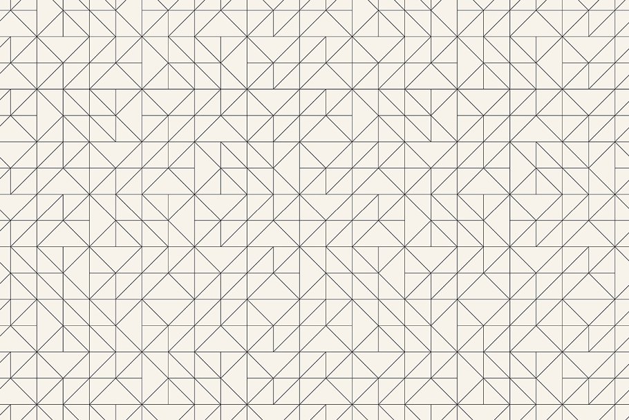 三角形图案无缝纹理 Triangles. Seamless Patterns. Set 4插图(4)