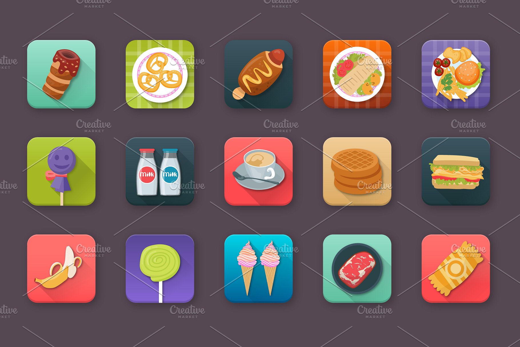 60款创意食品饮料app图标 60 Food and Drinks App Icons插图(4)