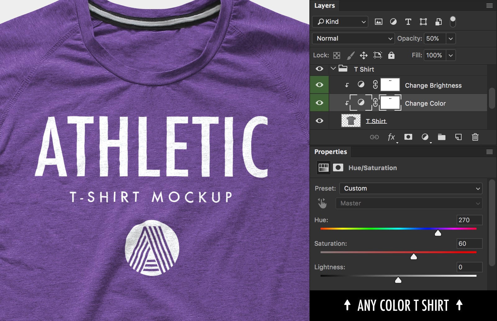 经典运动T恤样机 Athletic T-Shirt Mockup PSD插图(3)