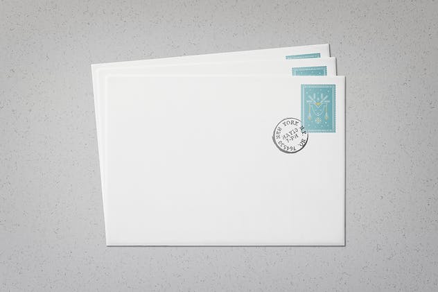 极简主义时尚邮票样机模板 Postage Stamps Mock-Ups插图(9)