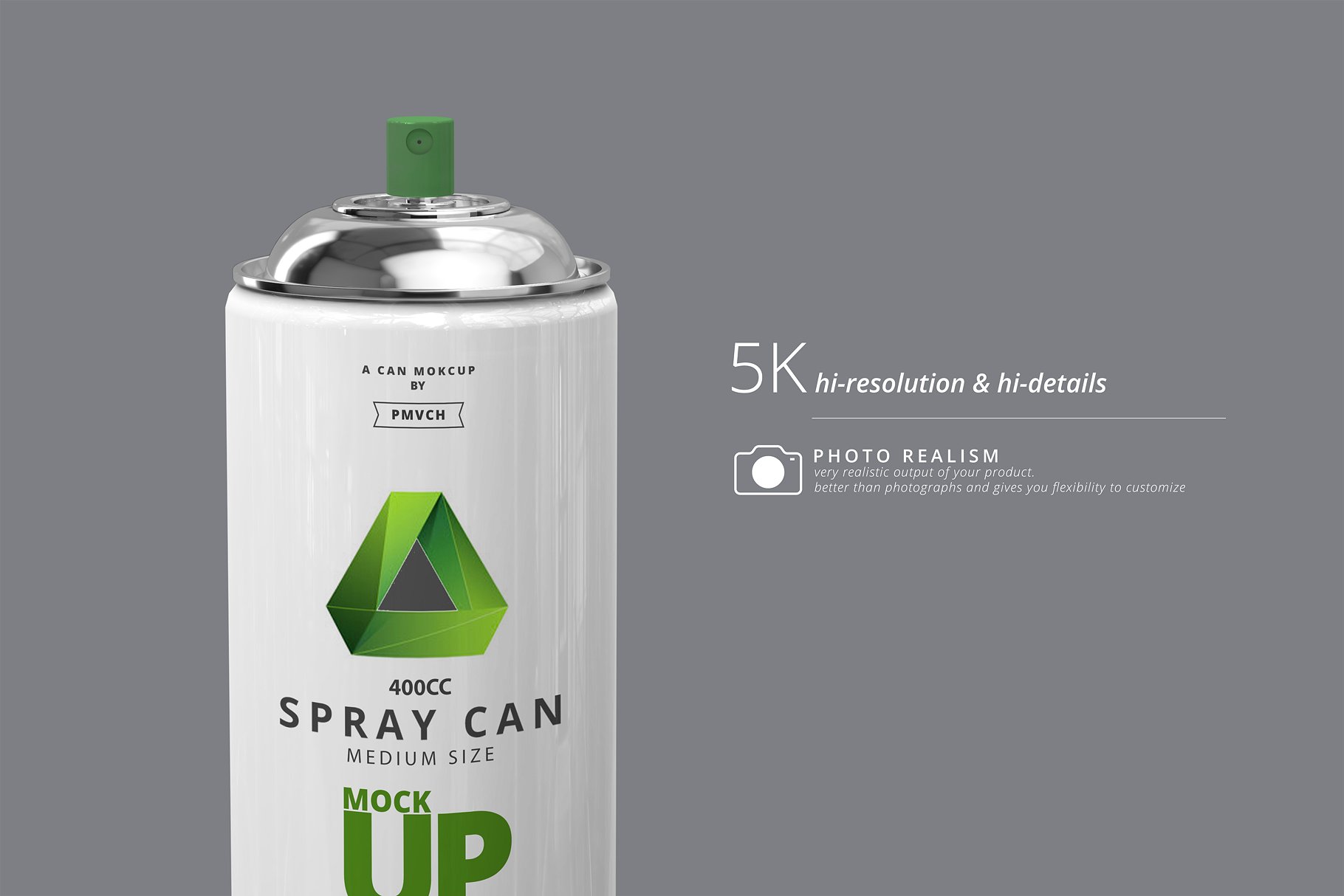 中等尺寸的喷雾罐展示样机 Spray Can Mockup – Medium Size [psd]插图(10)