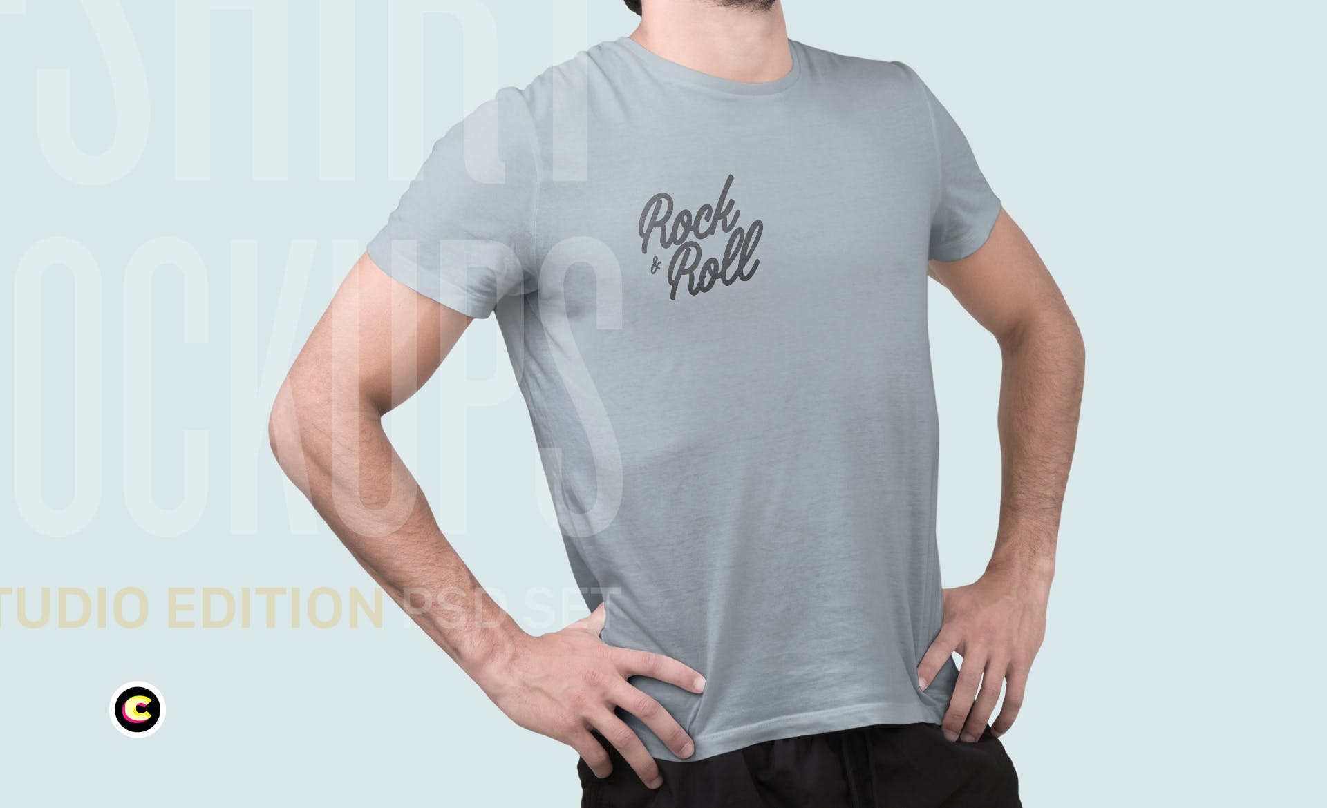 4K分辨率男士T恤版式印花设计样机模板 T-Shirt Mockup插图(3)