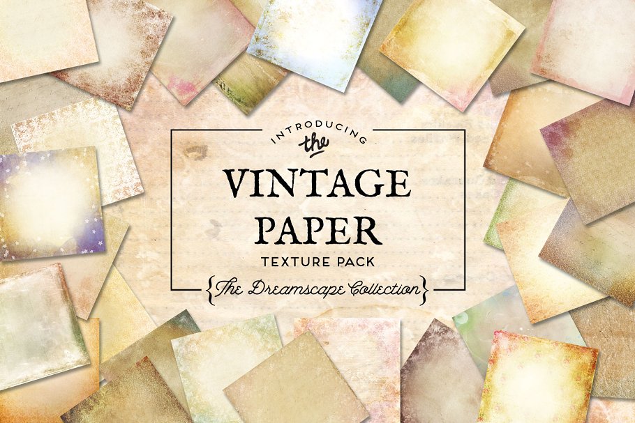 梦幻复古纸张纹理 Vintage Paper Textures Dreamscape插图