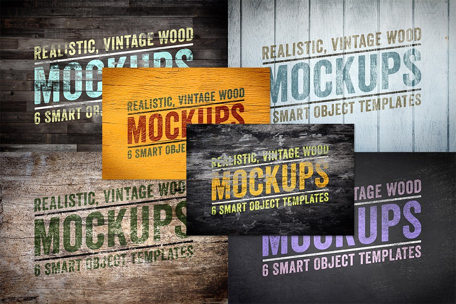 木纹背景Logo样机模板v1 Wood Logo Mockups Volume 1插图(4)