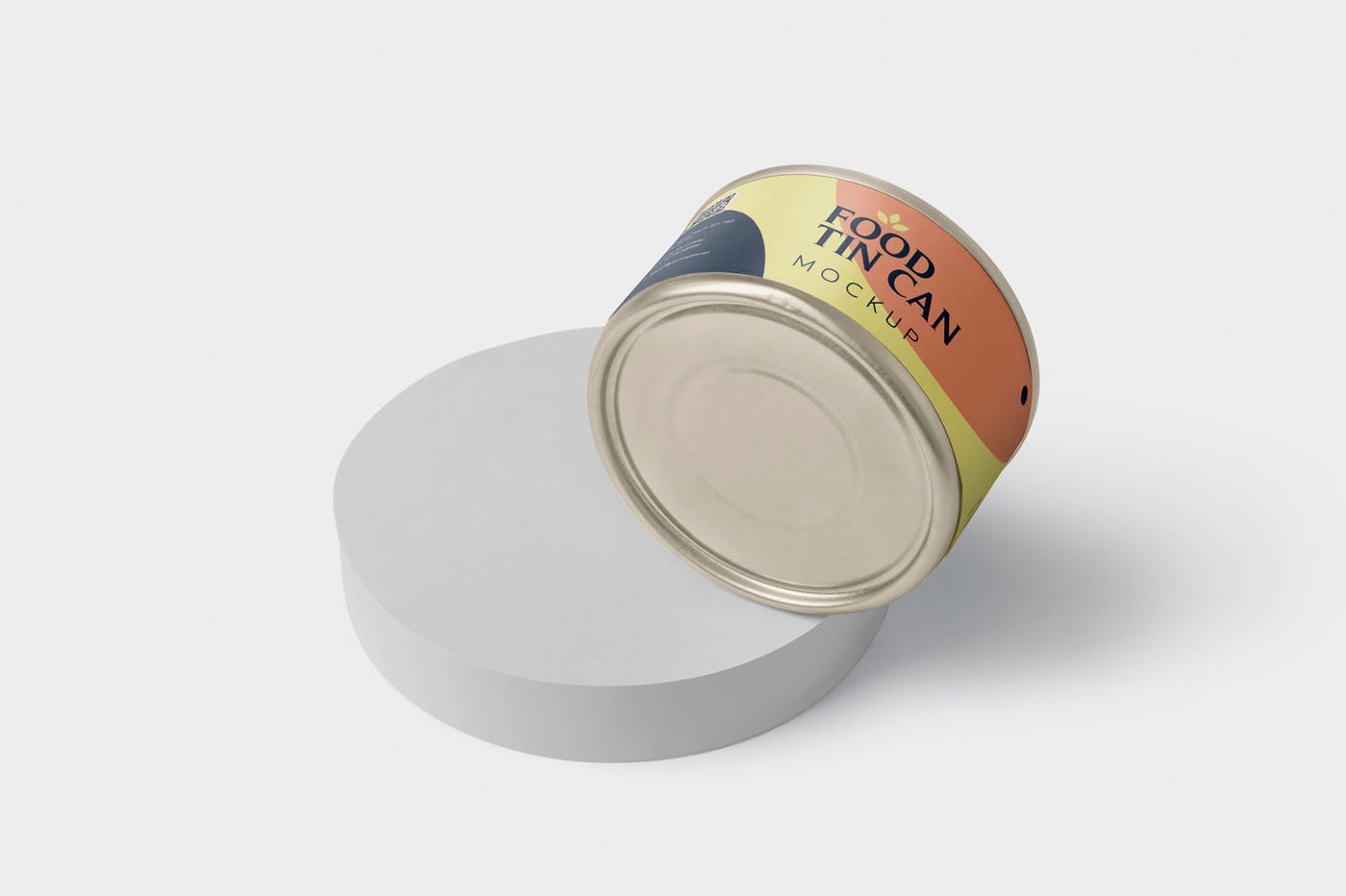 迷你型食品罐头外观设计图样机模板 Food Tin Can Mockup Small Size – Round插图(6)