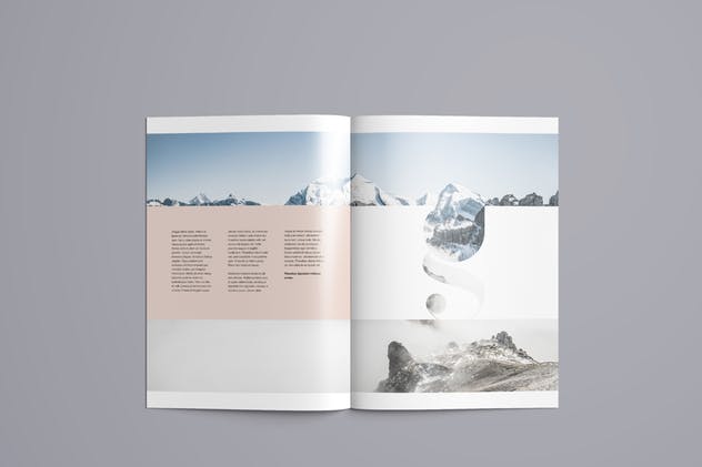 A4企业介绍宣传册样机模板 A4 Brochure Mockup插图(10)