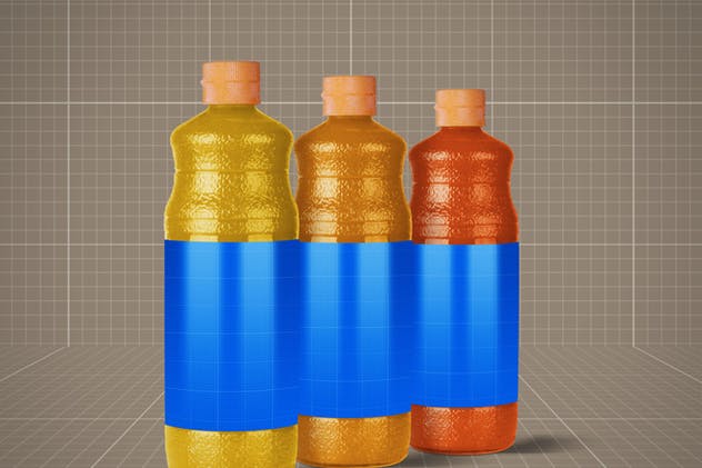 果汁饮料瓶外观包装样机v4 Juice Bottle V.4插图(4)