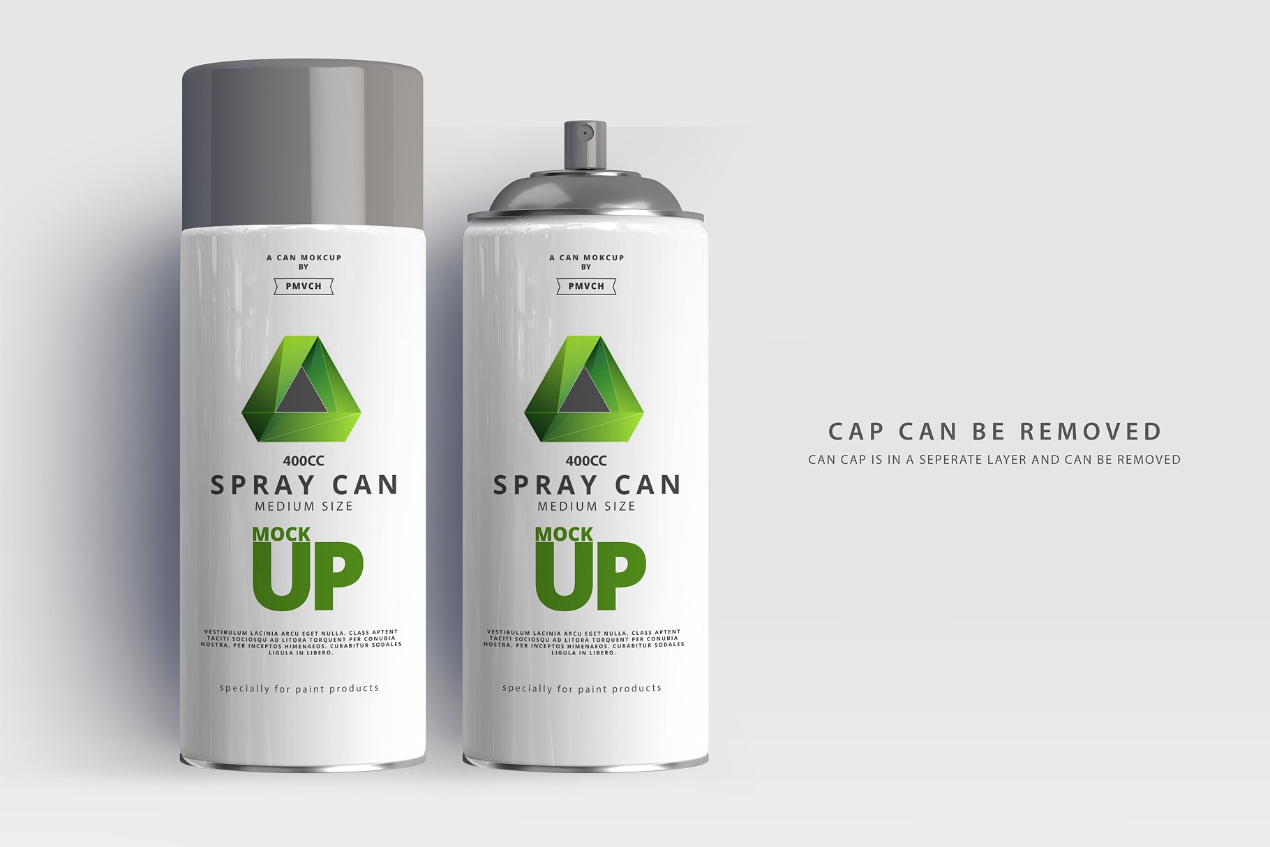 中等尺寸的喷雾罐展示样机 Spray Can Mockup – Medium Size [psd]插图(5)