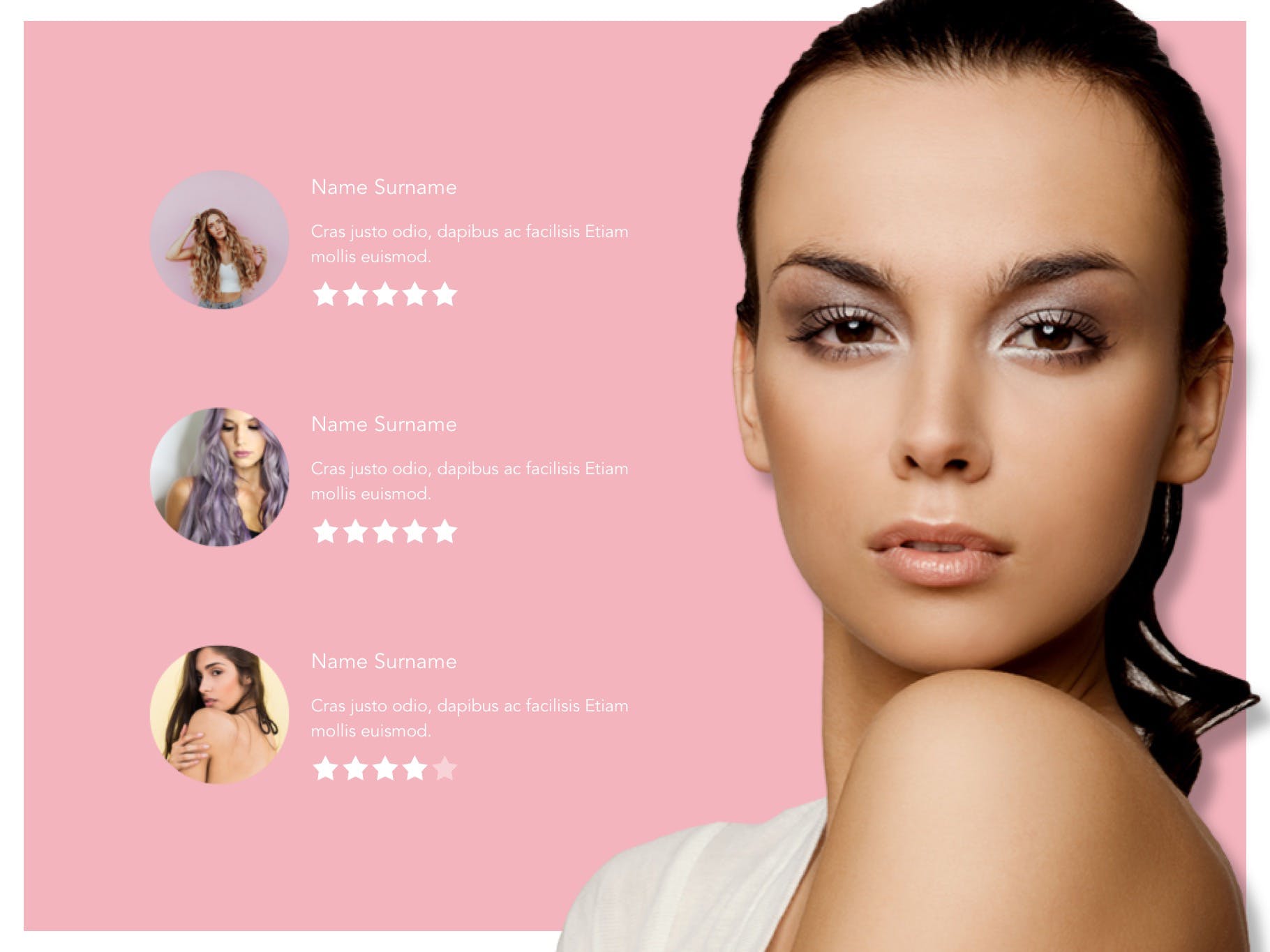 美妆行业主题谷歌幻灯片模板下载 Beauty Maker Google Slides Template插图(13)