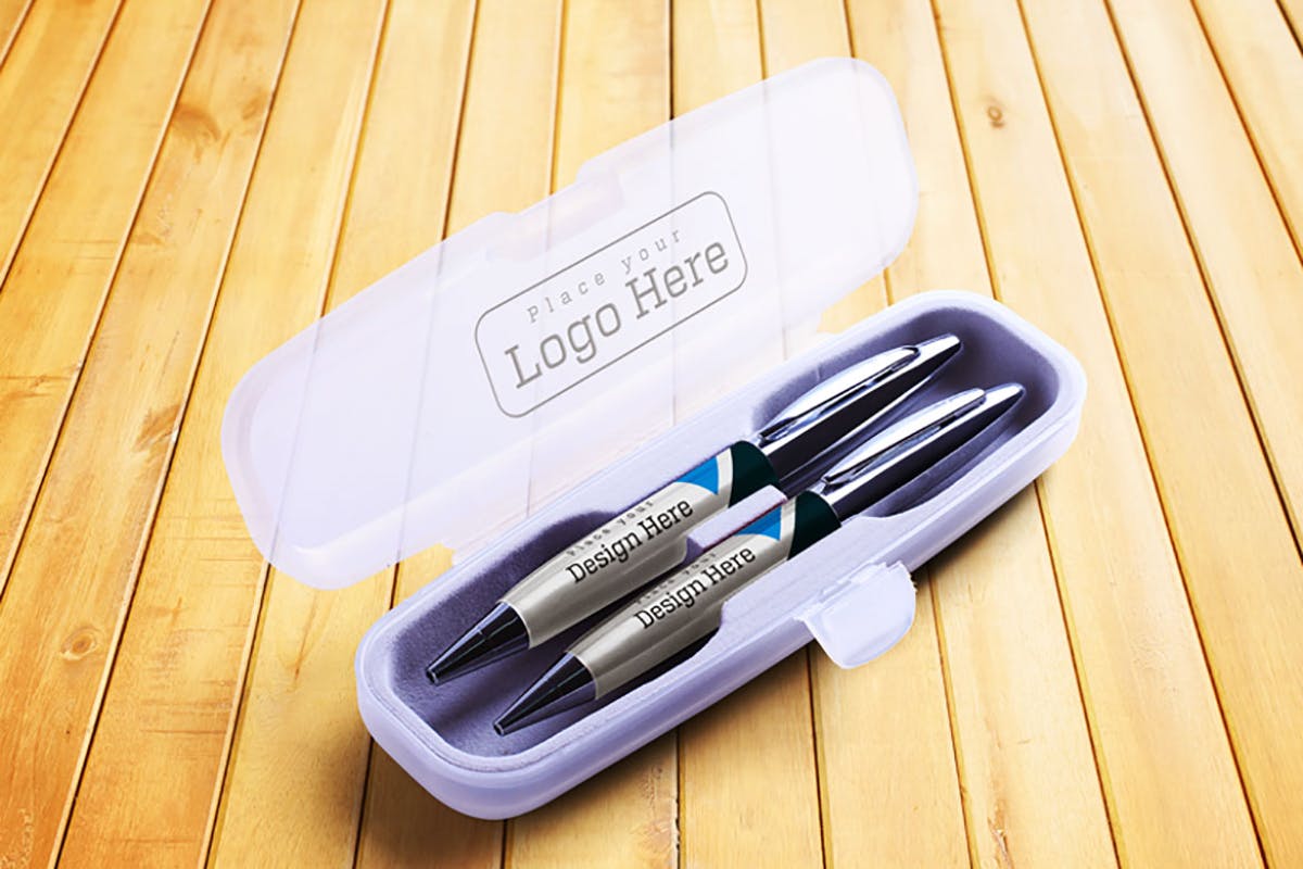 钢笔签字笔文具包装外光样机v4 Pen Box Mock Up V.4插图