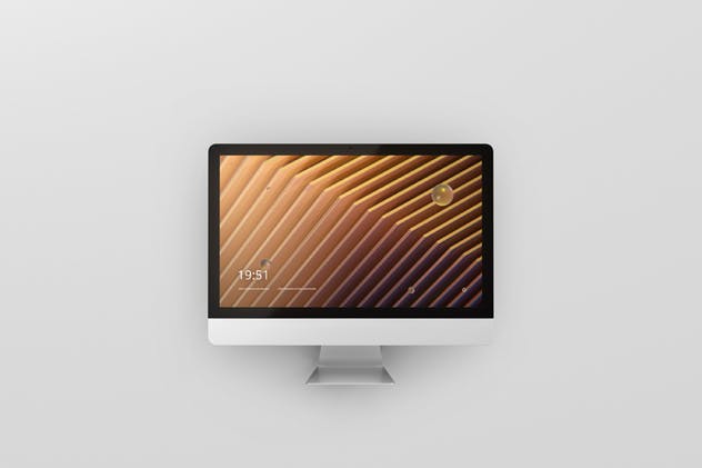 iMac电脑桌面屏幕样机模板 Desktop Screen Mockup插图(6)