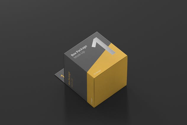 药物方形包装盒样机展示模板 Package Box Mockup – Square with Hanger插图(6)