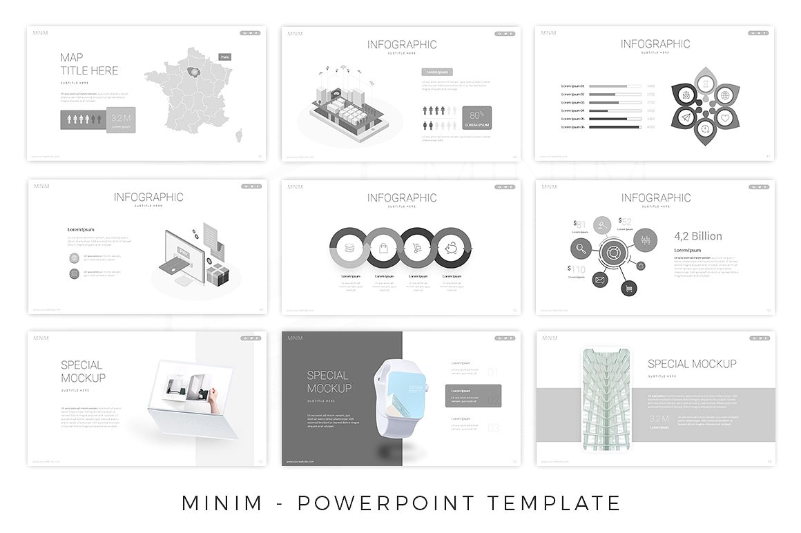 极简主义商业Mini Powerpoint模板下载插图(6)