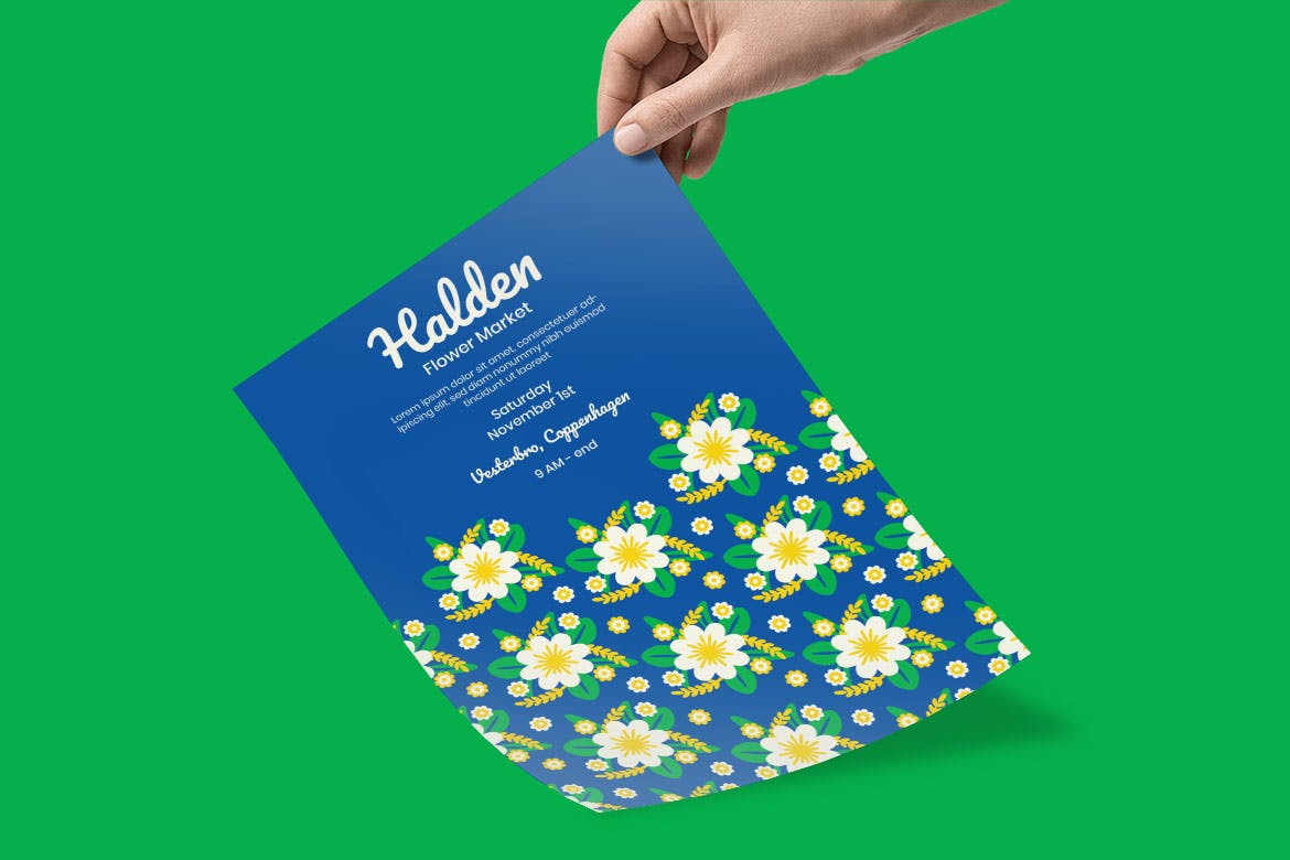 花市赏花主题活动海报设计模板 Halden Poster Design插图(2)
