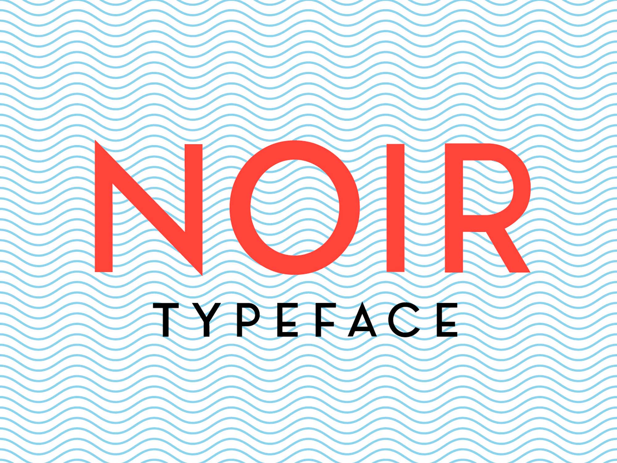 版式排版设计英文无衬线字体 Noir Free Typeface插图