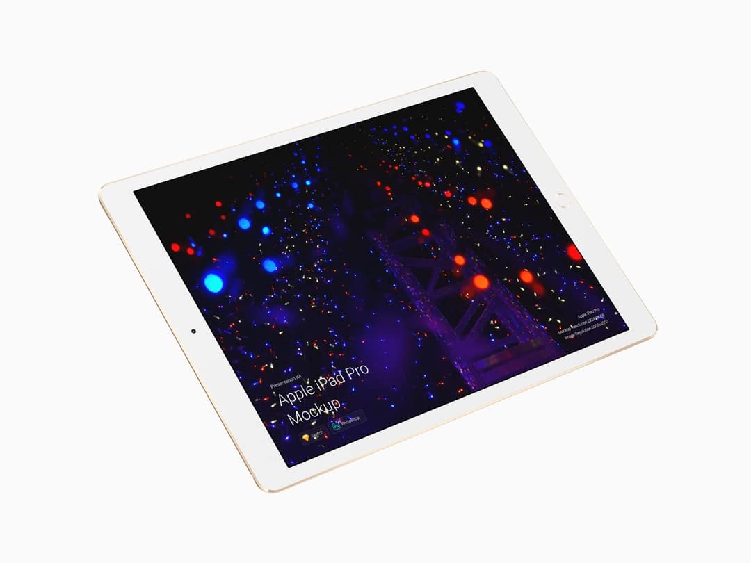 超级主流桌面&移动设备样机系列：平板电脑iPad Pro样机&场景[兼容PS,Sketch;共10.89GB]插图(11)