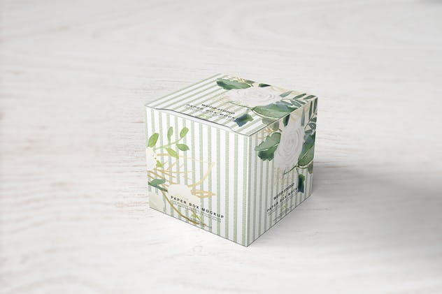 方形礼品纸盒包装样机V1 Square Box Mockup 01插图(5)