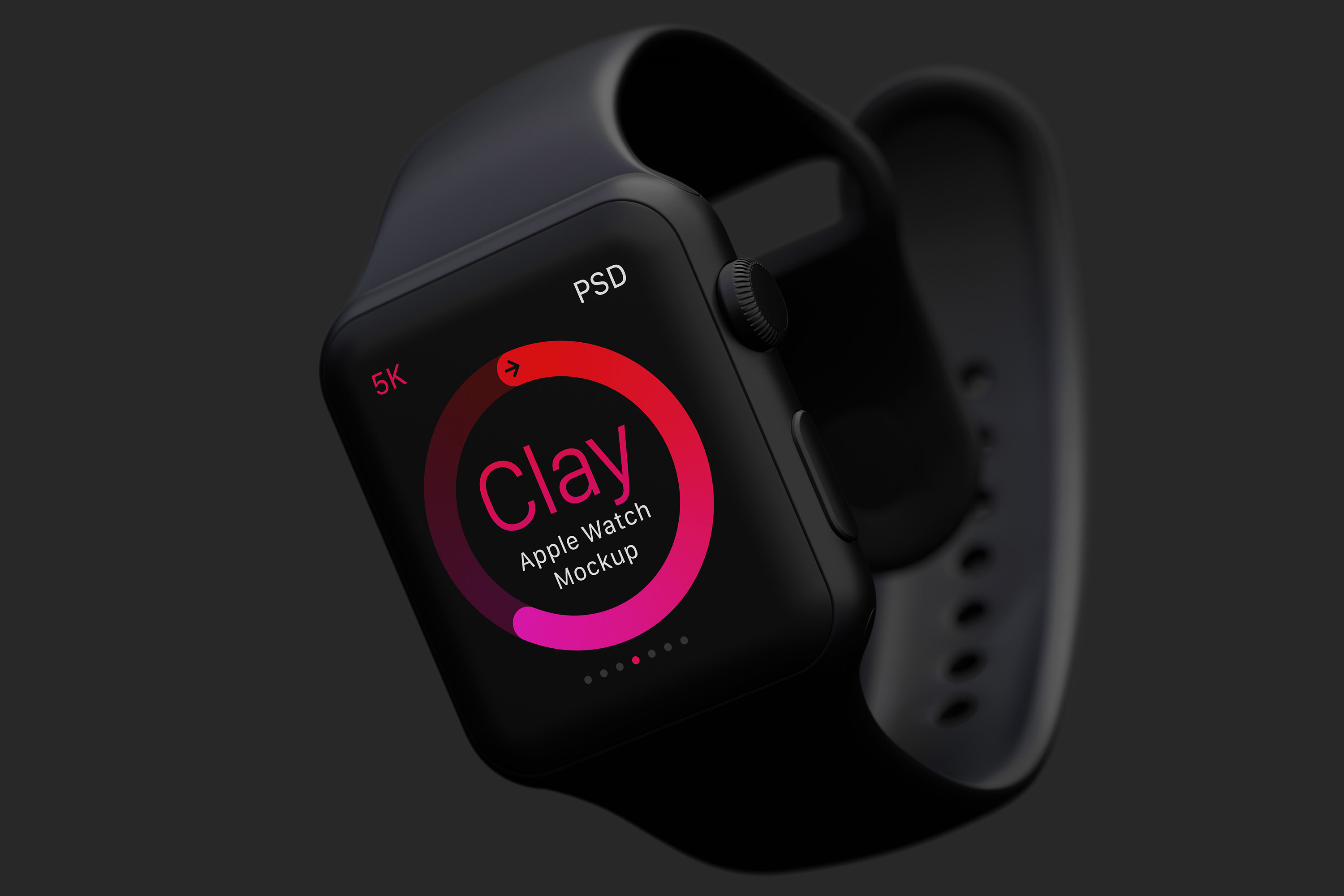 5K高分辨率Apple Watch智能手表黏土样机模板02 Clay Apple Watch Mockup 02插图(2)