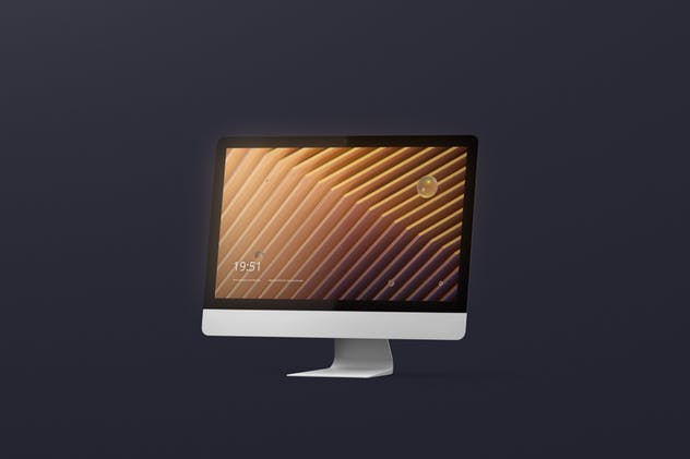 iMac电脑桌面屏幕样机模板 Desktop Screen Mockup插图(11)
