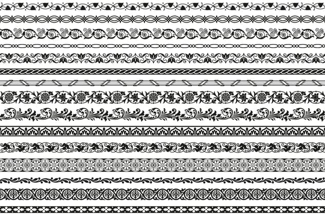 15款经典矢量边框图案花纹v1 15 Vector Border Patterns Classic Style Volume 1插图(1)