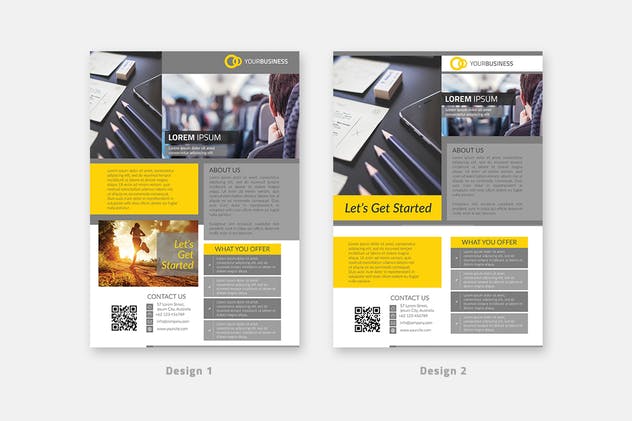多用途企业宣传海报设计模板v3 2 Multipurpose Business Flyer插图(1)