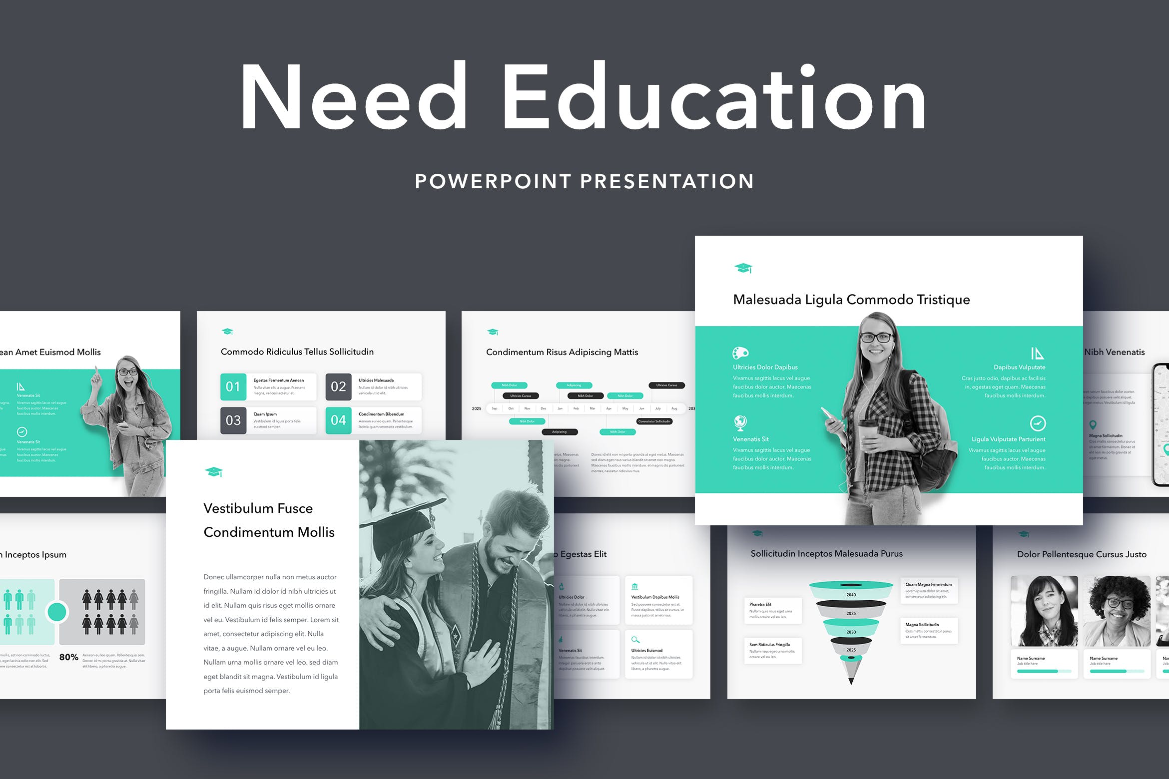 教育行业适用的高级PPT模板下载 Need Education PowerPoint Template插图