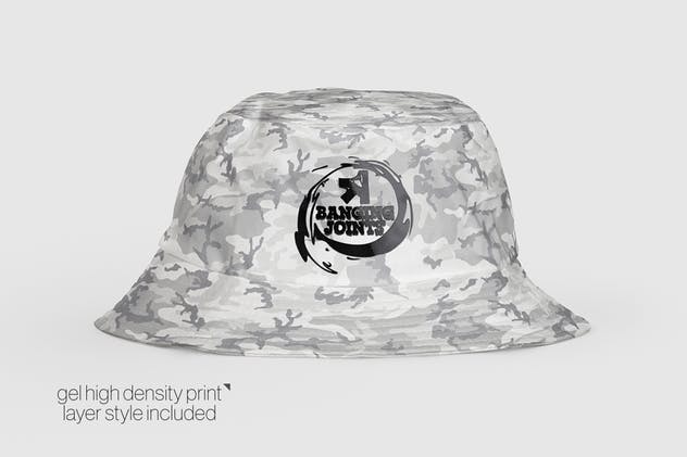 渔夫帽帽子设计样机模板 Bucket Hat Mockup插图(2)
