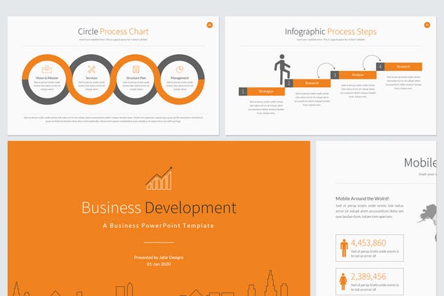业务发展规划方案PPT幻灯片设计模板 Business Development PowerPoint Template插图(1)