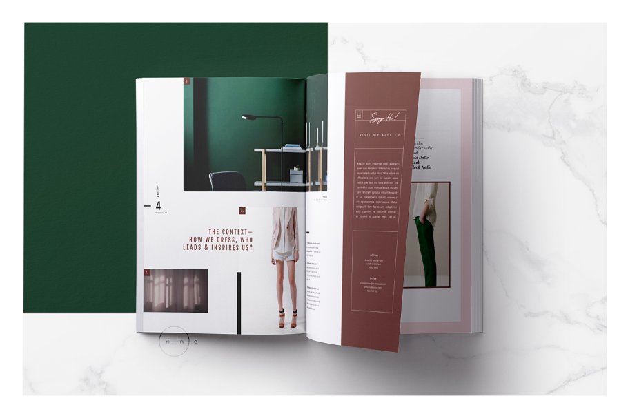 女性时尚主题产品目录＆产品画册模板 Portfolio & Catalog • Mïa插图(3)