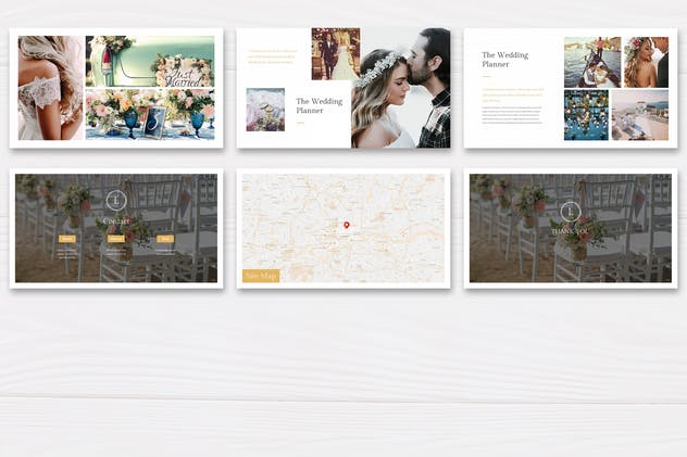婚礼策划服务品牌Google Slides幻灯片模板 Luci – Wedding Planner Google Slides插图(4)