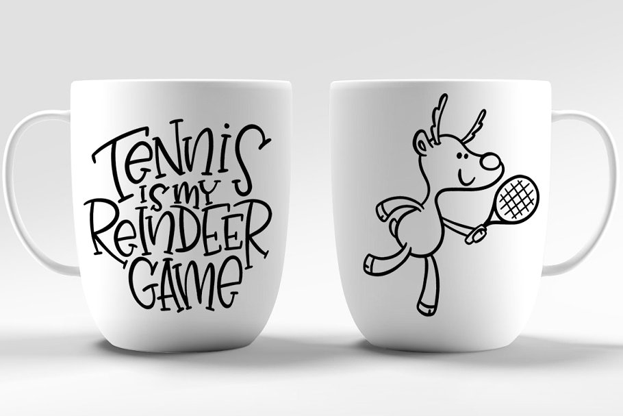 驯鹿矢量图形游戏设计素材 Reindeer Games: 8 cartoon set插图(5)