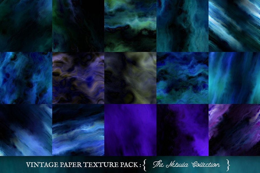 柔和的油画彩绘混合纸张纹理 Painted Paper Textures Nebula插图(2)
