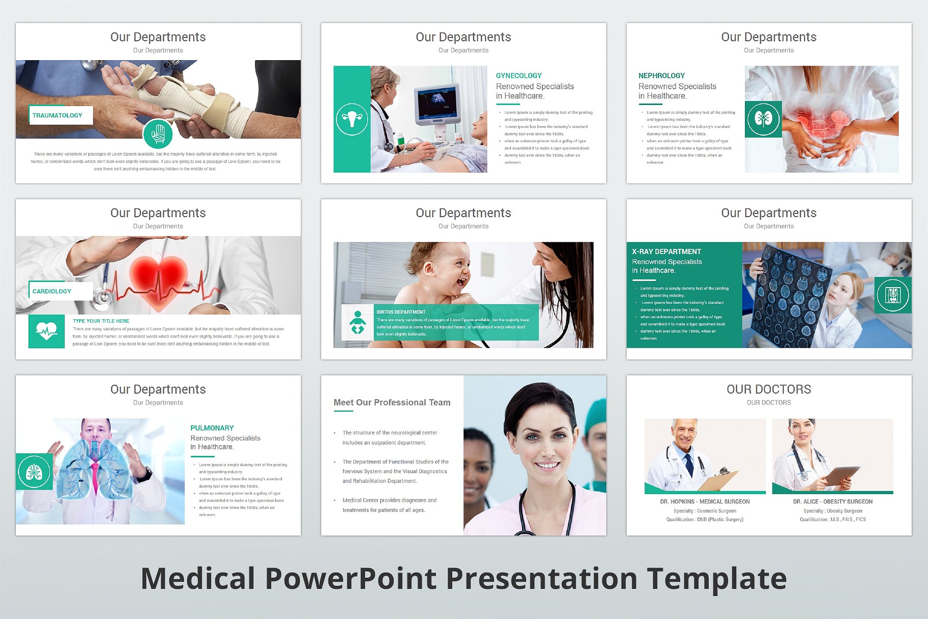 高品质医疗行业演示的PPT模板下载 Medical PowerPoint Template [pptx]插图(7)