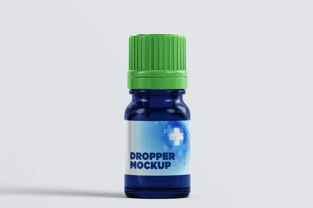欧洲化妆品护肤品滴瓶样机 Euro Dropper Bottle MockUp插图(5)