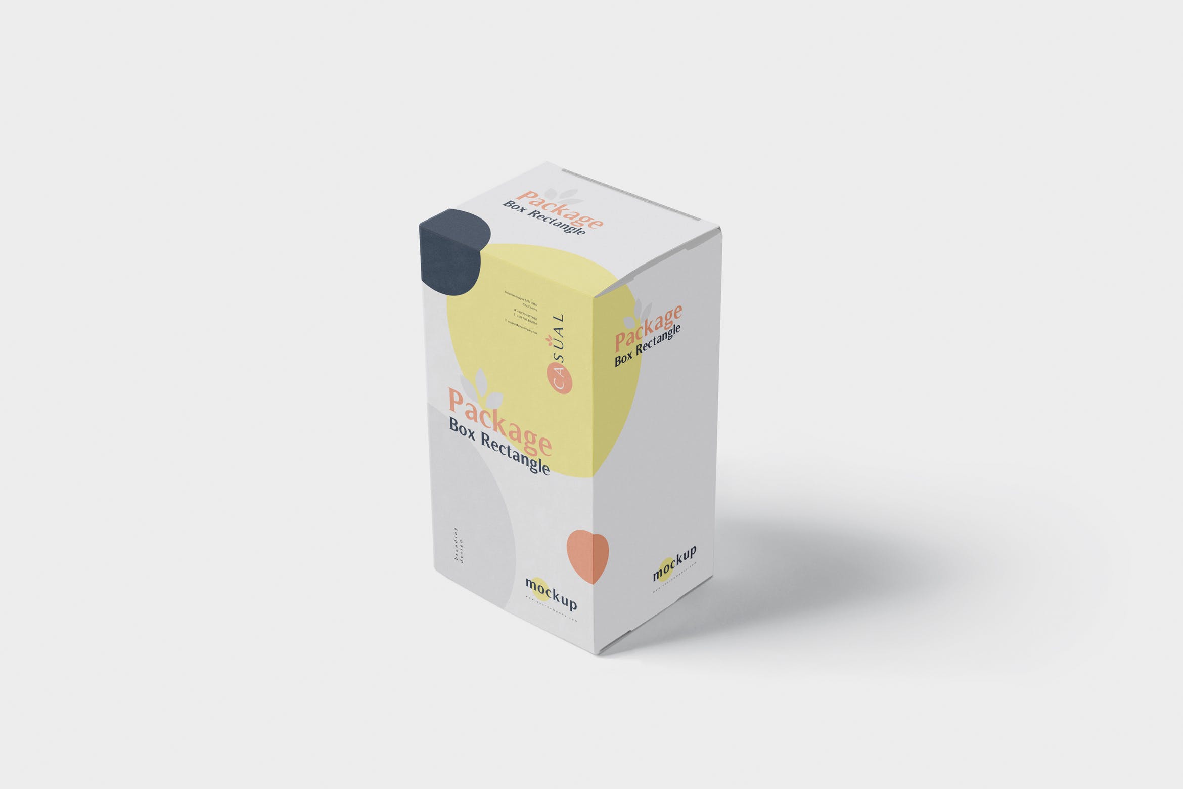 矩形产品包装盒外观设计效果图样机 Package Box Mock-Up – Rectangle插图