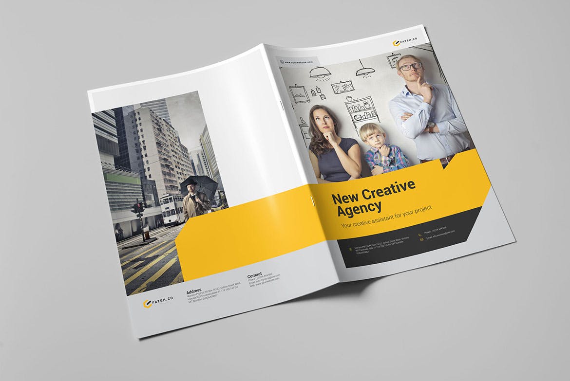 创意设计公司宣传画册设计模板 Malibu Brochure插图(10)