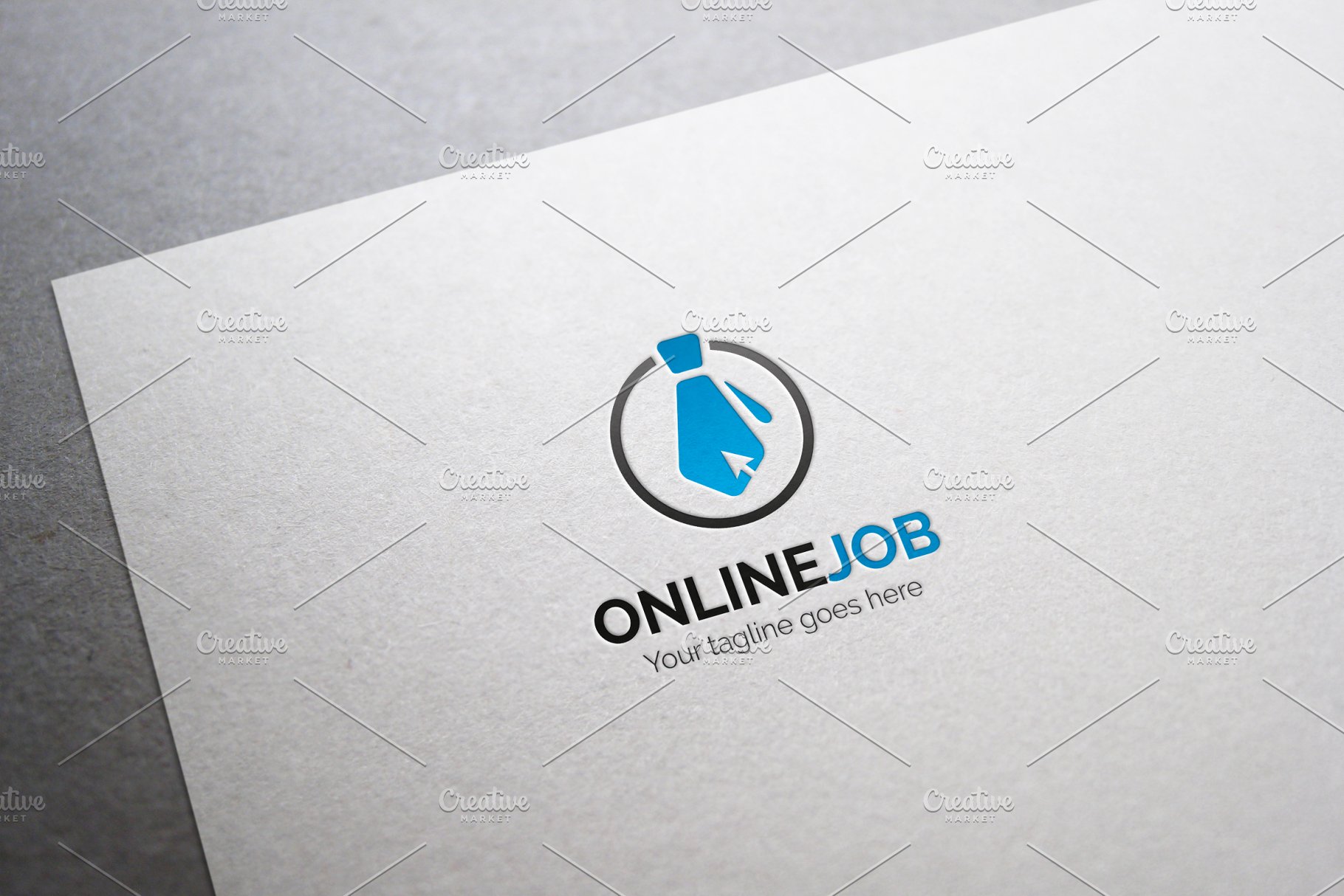 线上职场招聘网站Logo模板 Online Job Logo插图(2)