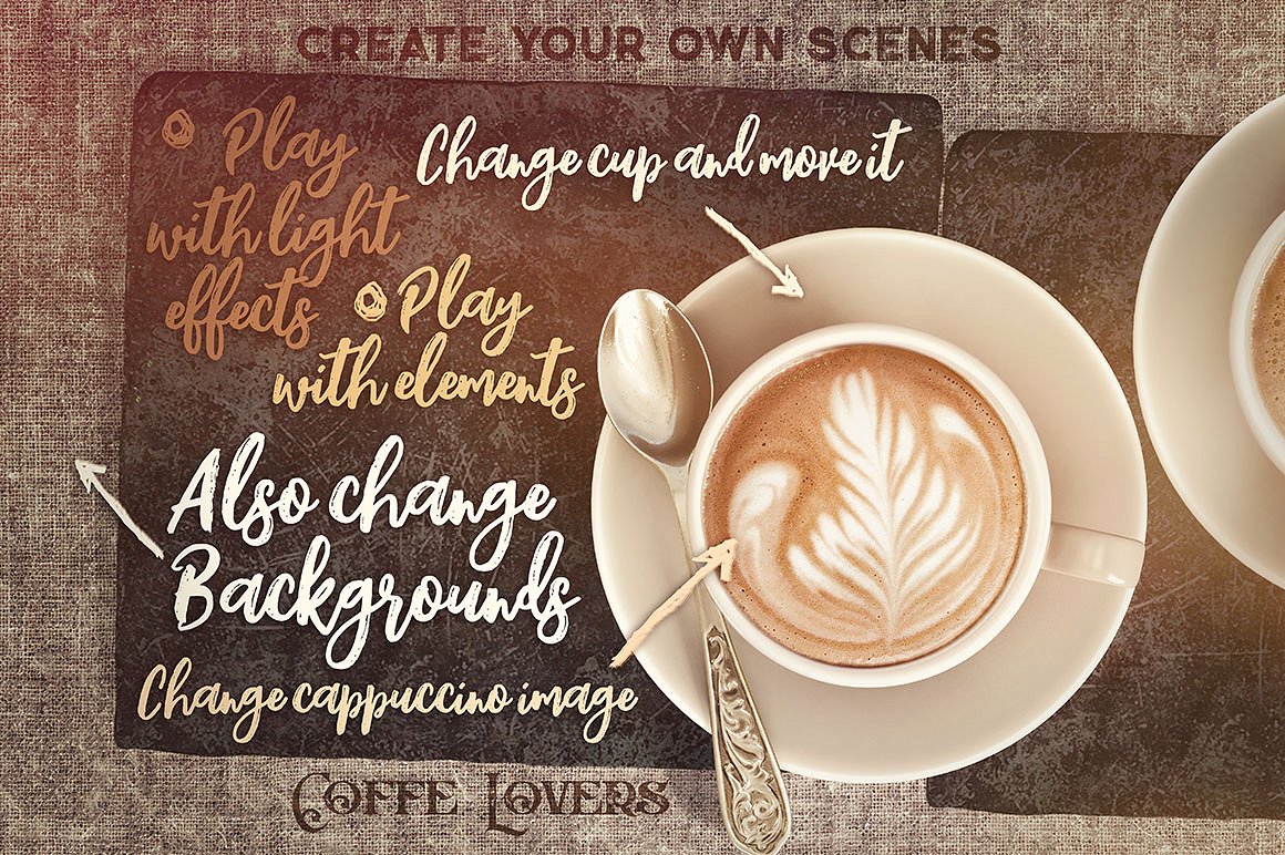 高品质的咖啡&咖啡师展示模型Mockups下载[png,jpg,otf,tif]插图(1)