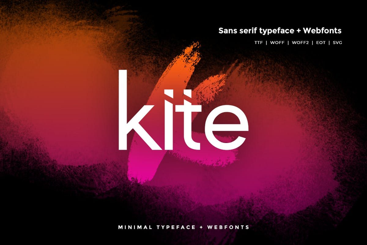 网页排版无衬线英文字体 Kite – Modern Typeface + WebFonts插图