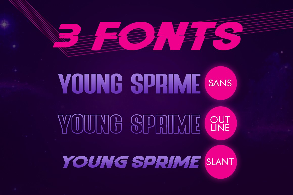 年轻充满活力的英文字体库 Young Sprime [otf,ttf]插图(6)