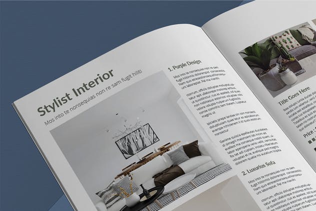 企业内宣产品目录设计INDD模板 Interior Catalogue Template插图(6)