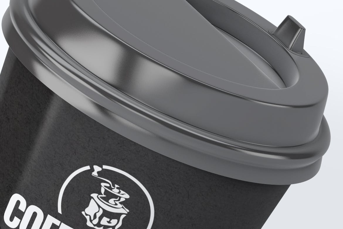 咖啡纸杯外观设计效果图样机模板 Coffee Cup Mock-Up V.2插图(4)