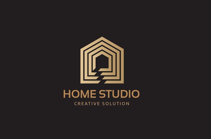 家庭工作室图形Logo设计模板 Home Studios插图