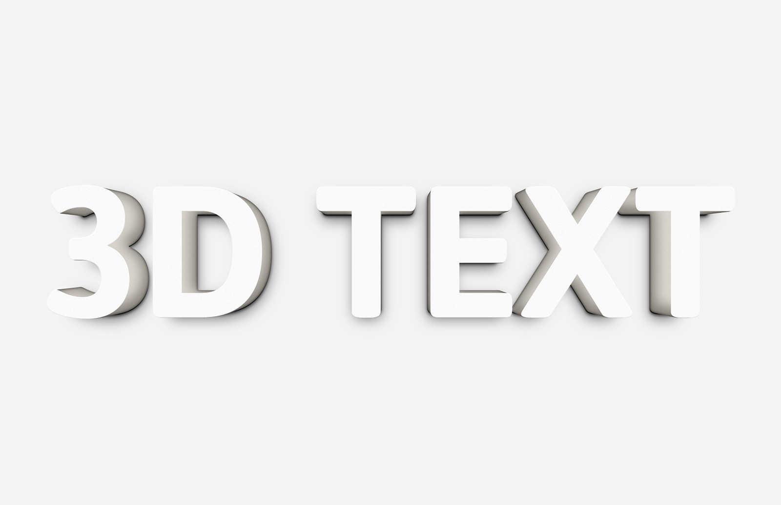 PS 超逼真立体 3D 文字样式 3D Text Effect for Photoshop插图