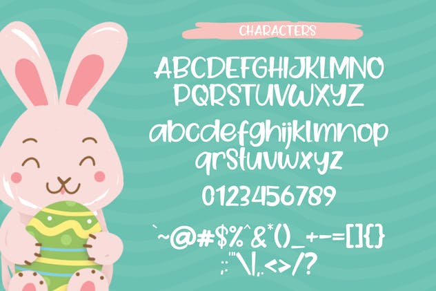 现代可爱设计风格英文无衬线字体 Goo Easter Font插图(3)
