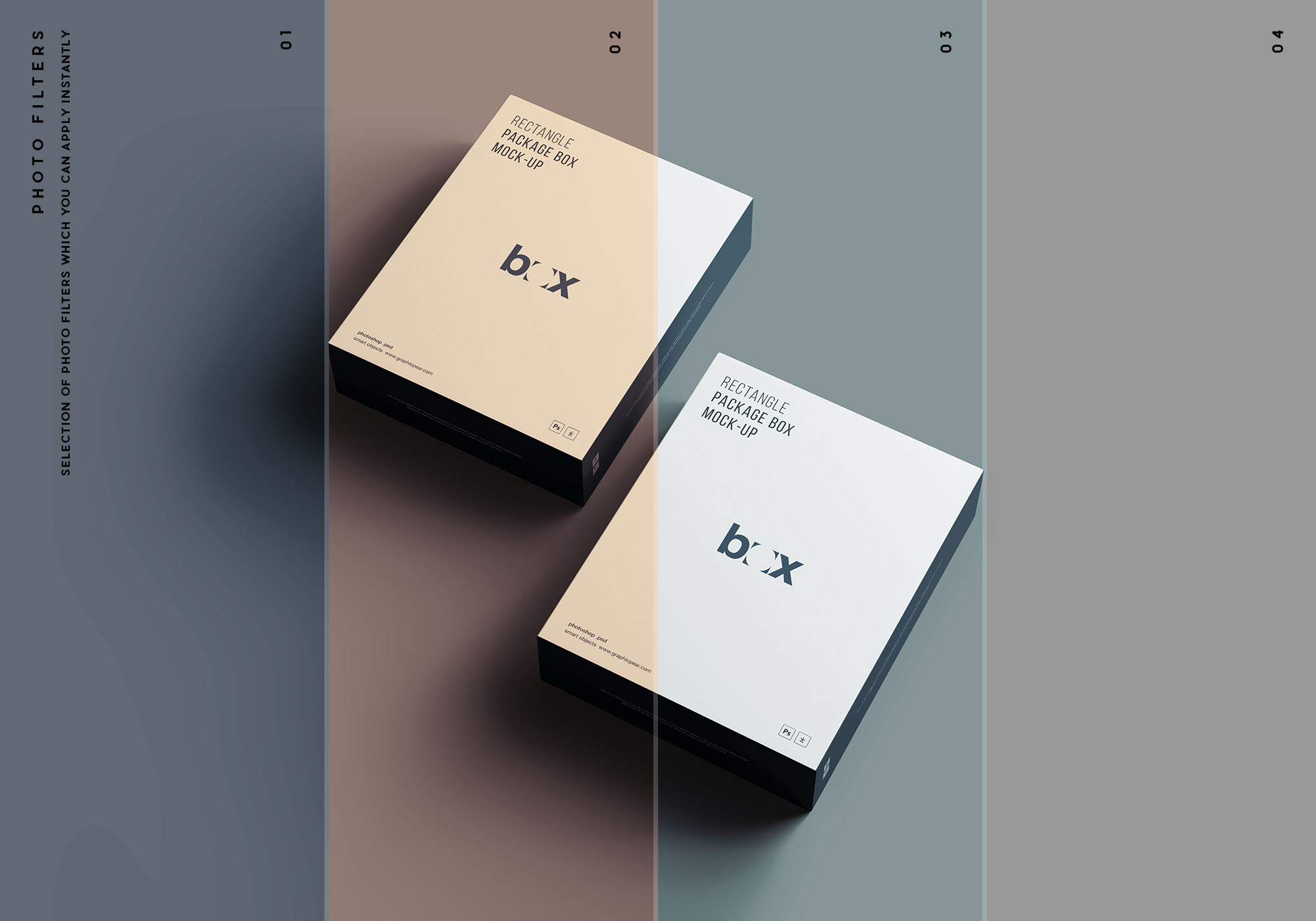 产品包装盒设计印刷效果图样机 Product Box Mockup插图(9)