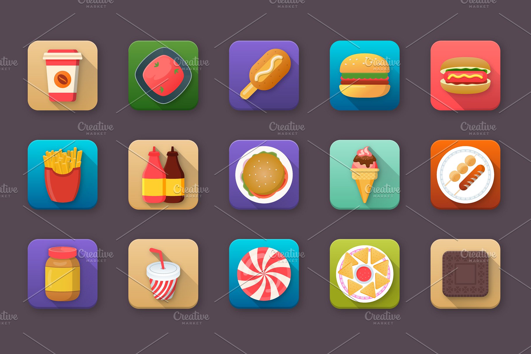 60款创意食品饮料app图标 60 Food and Drinks App Icons插图(2)