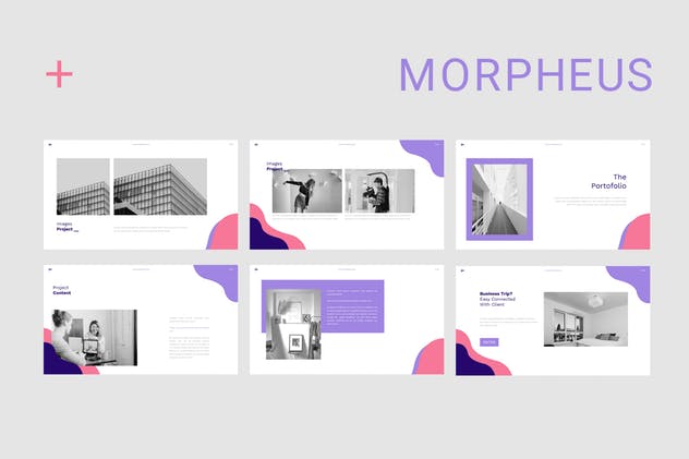 极简主义风格业务/产品/项目介绍Google Slides幻灯片模板 Morpheus Google Slides插图(5)
