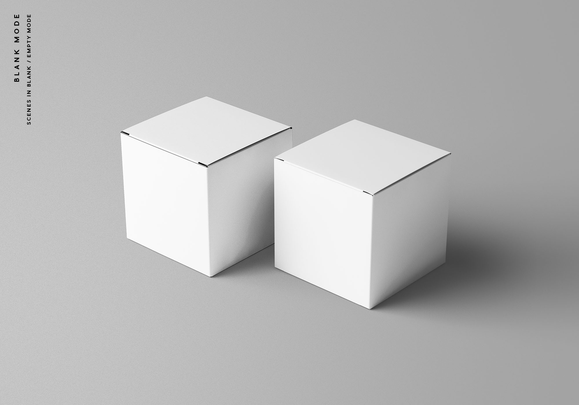 方形包装盒设计效果图样机模板 Square Package Box Mockup插图(9)